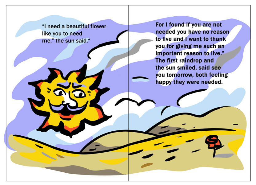 Sun and rose